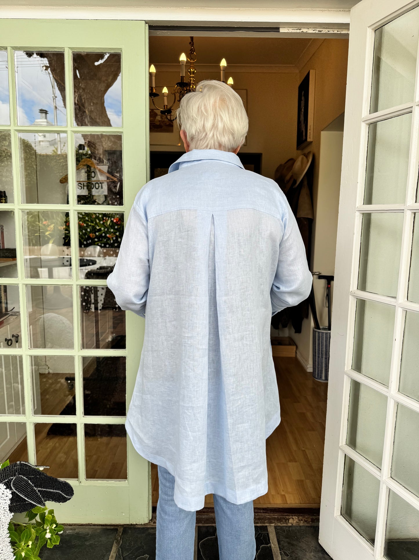 The Roomy Double Button Linen Shirt