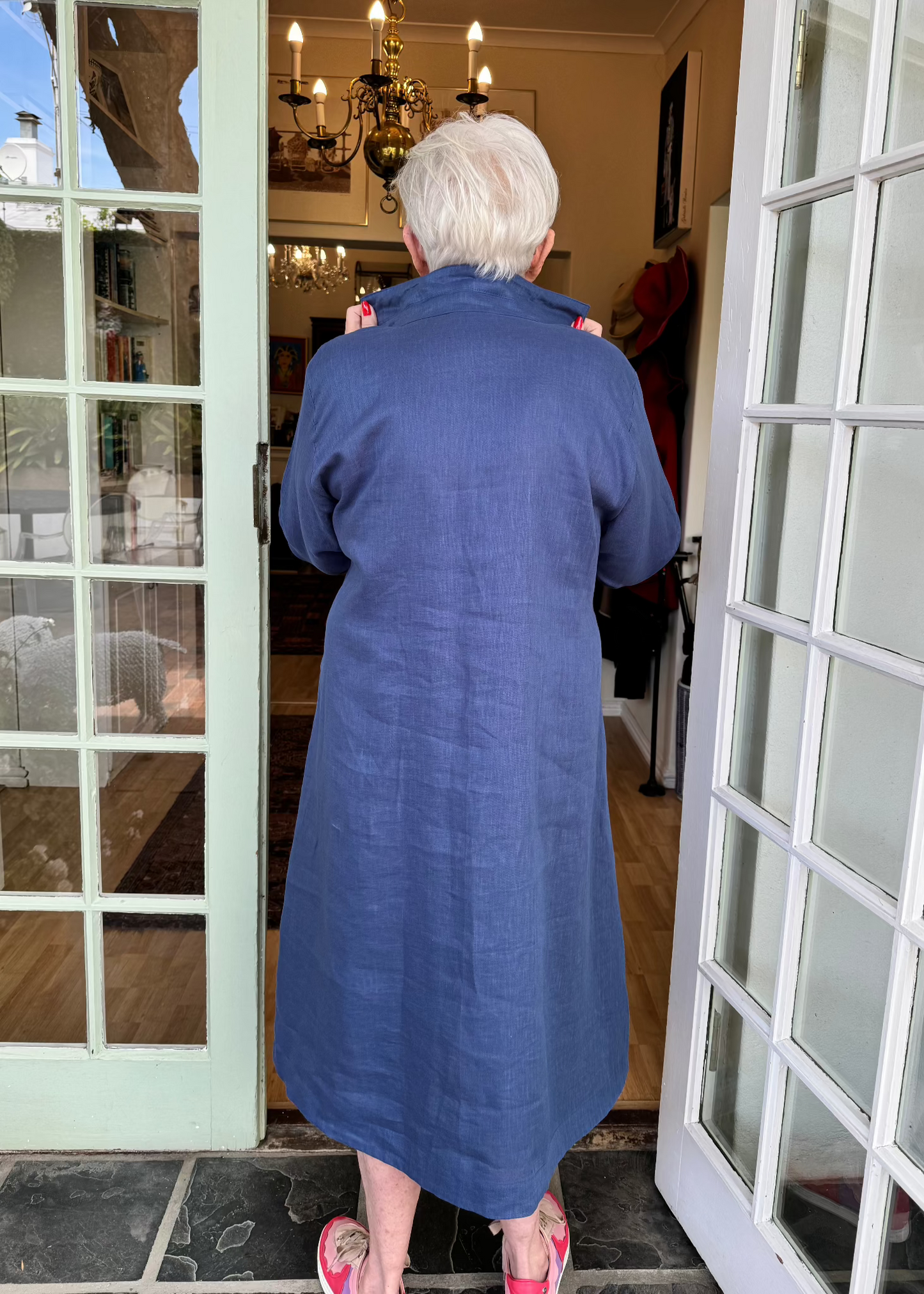 The Pleated Linen Dress