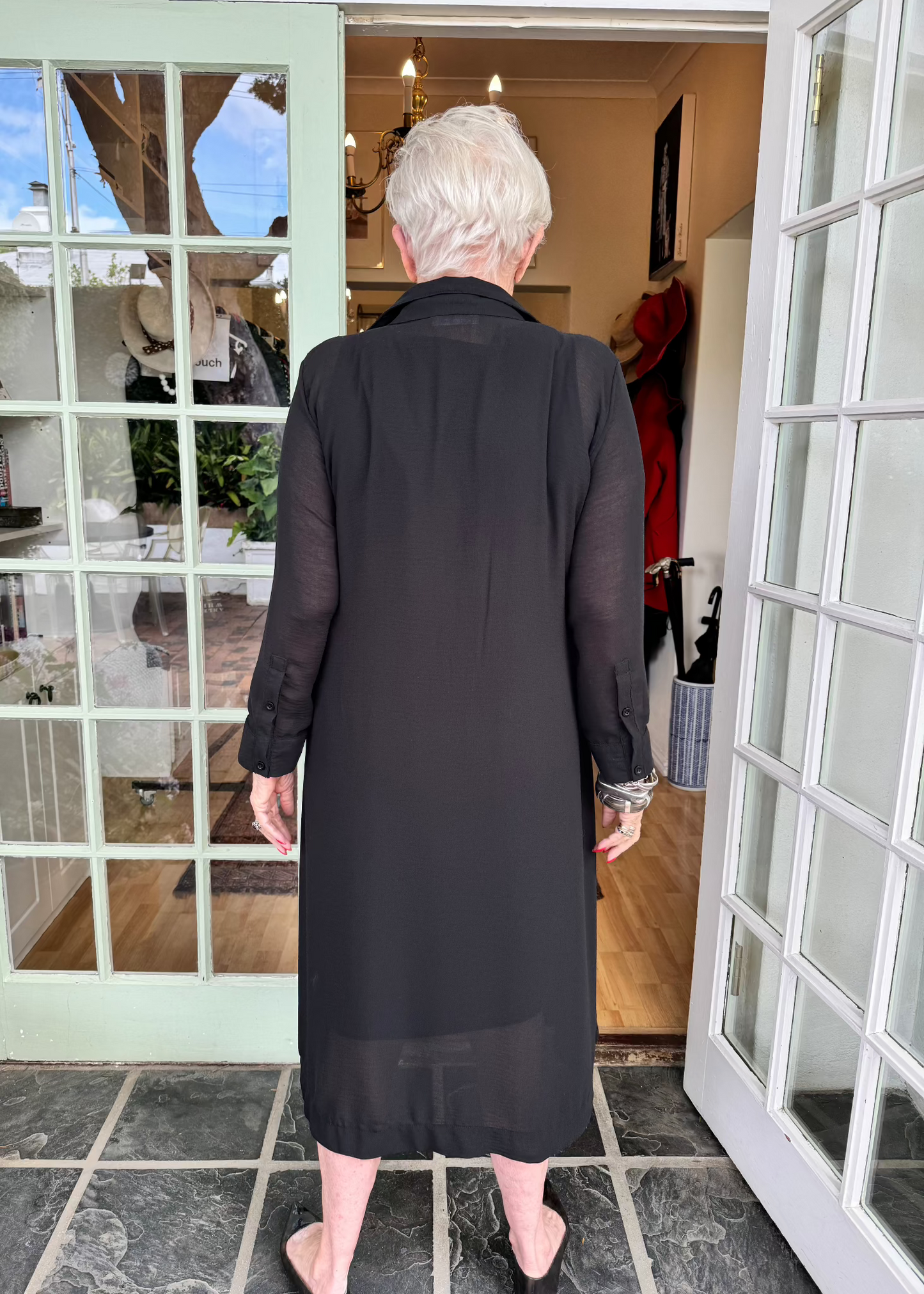 The Georgette Pintuck Dress