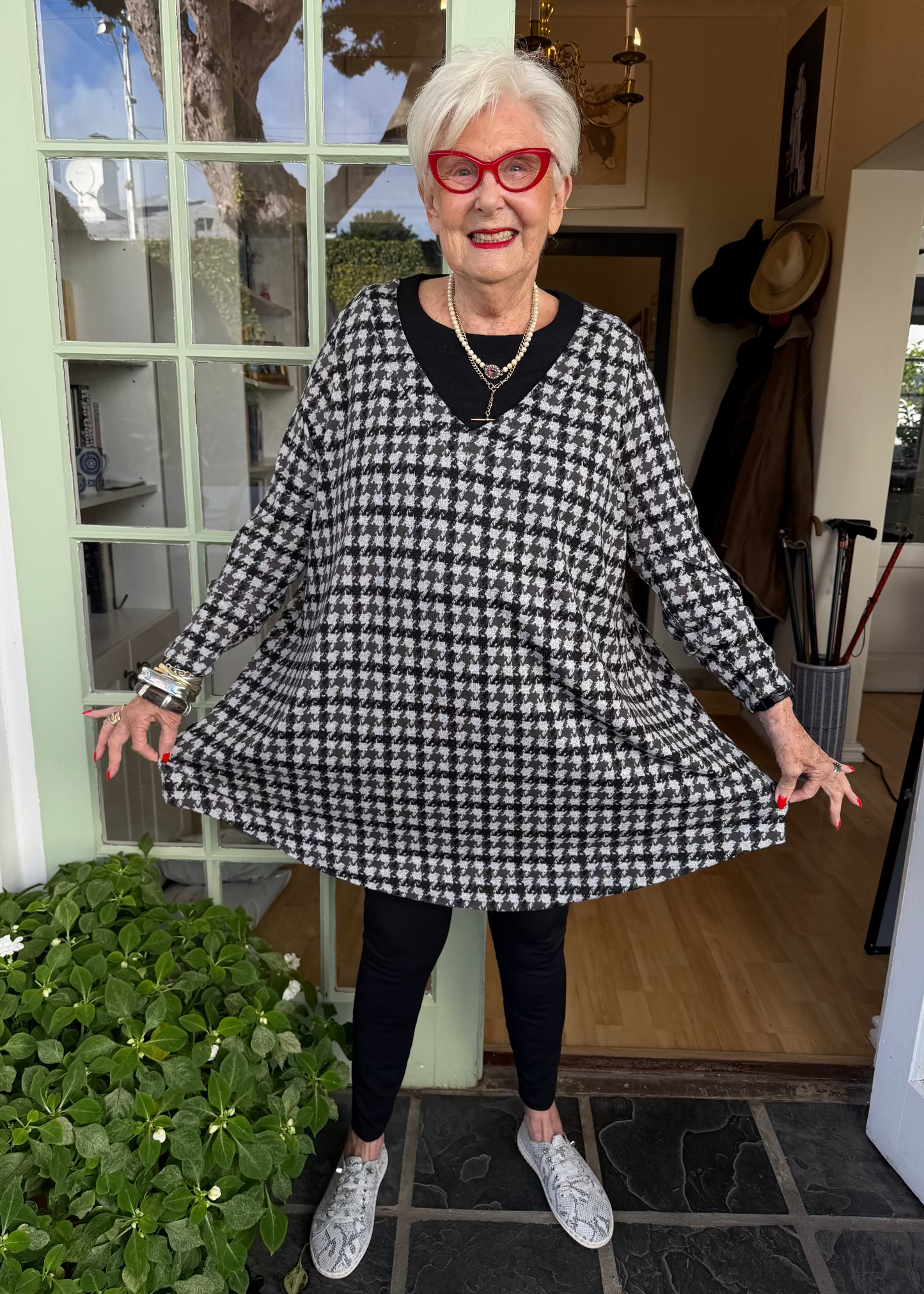 The Houndstooth Top