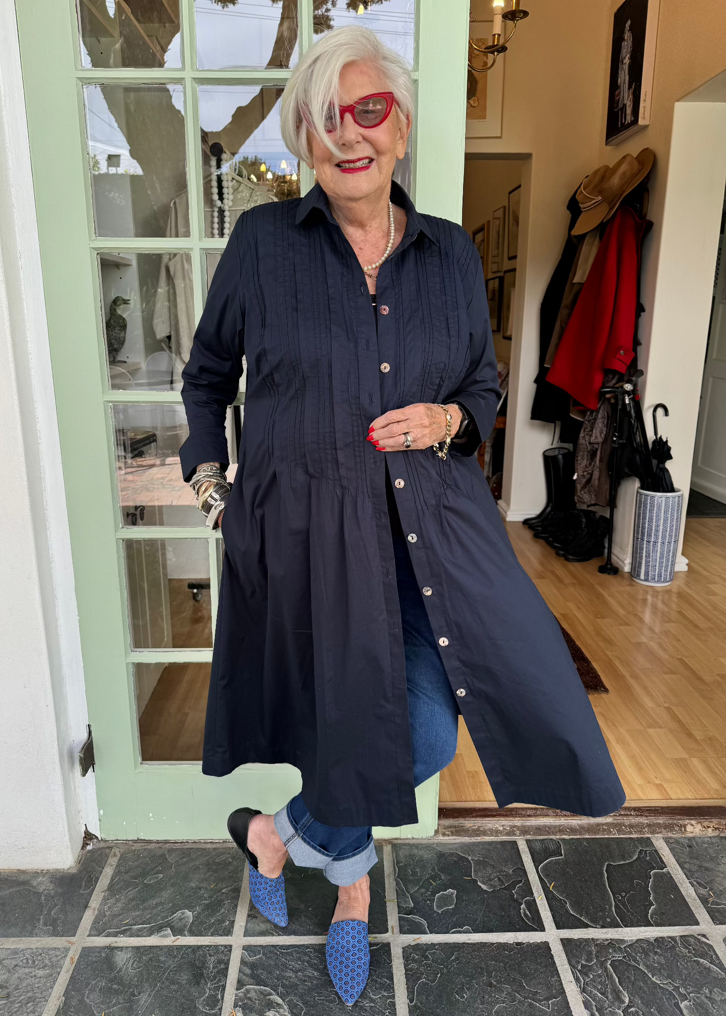 The Pleated Cotton Dress