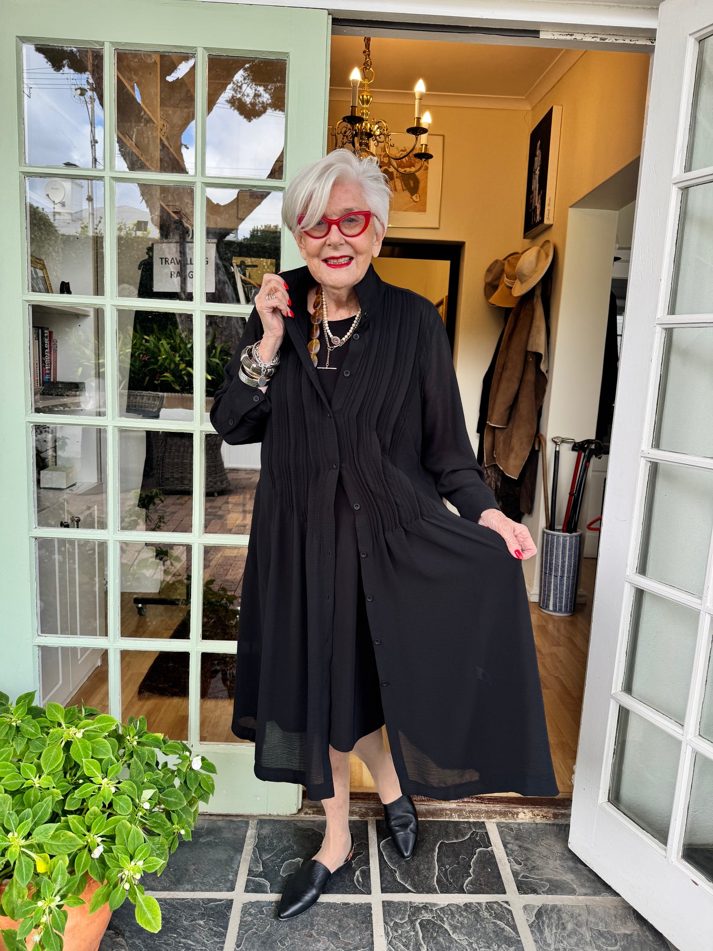 The Georgette Pintuck Dress