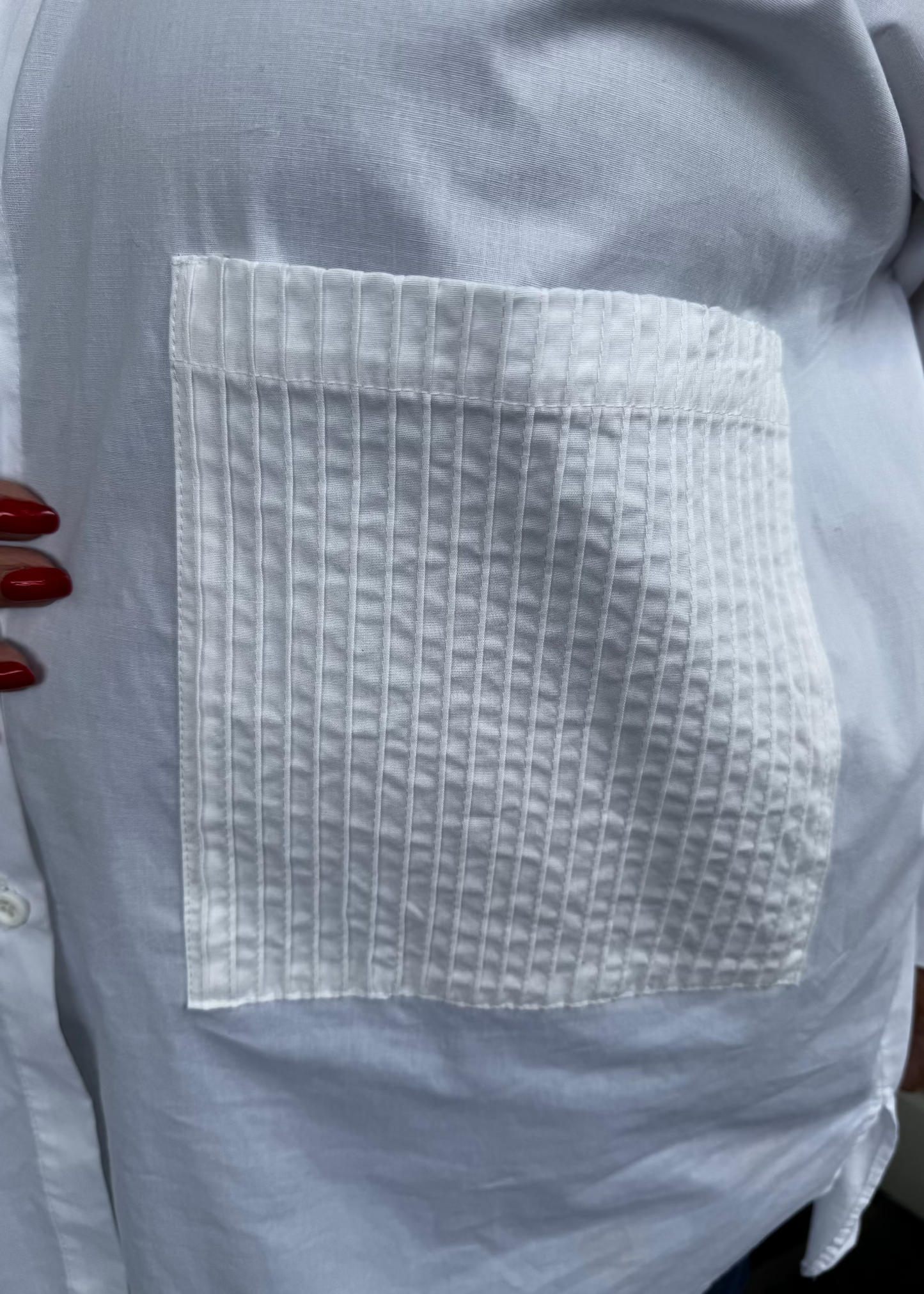 Tuck the Pleated Pocket Shirt into tailored trousers for more formal vibes, or leave it loose over jeans for casually chic weekends. However you style it, that subtle pleated pocket ensures you’ll stand out - without trying too hard.