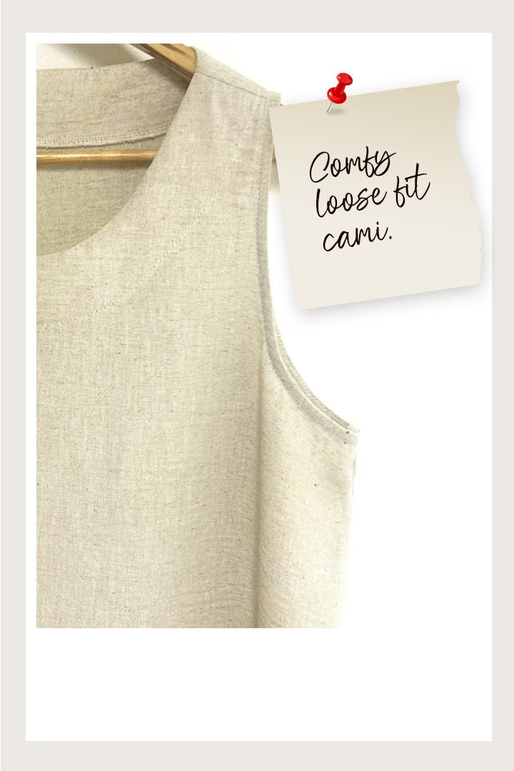 Jlr On The Move Cami in Stone - jennyleroux.com