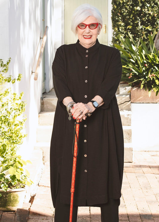 Jlr On The Move Coat Dress in Black - jennyleroux.com