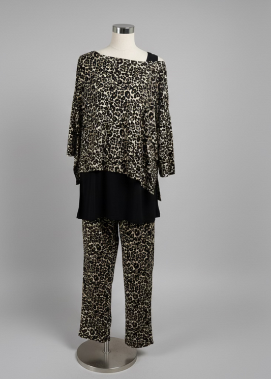 The Animal Print Off-Shoulder Top