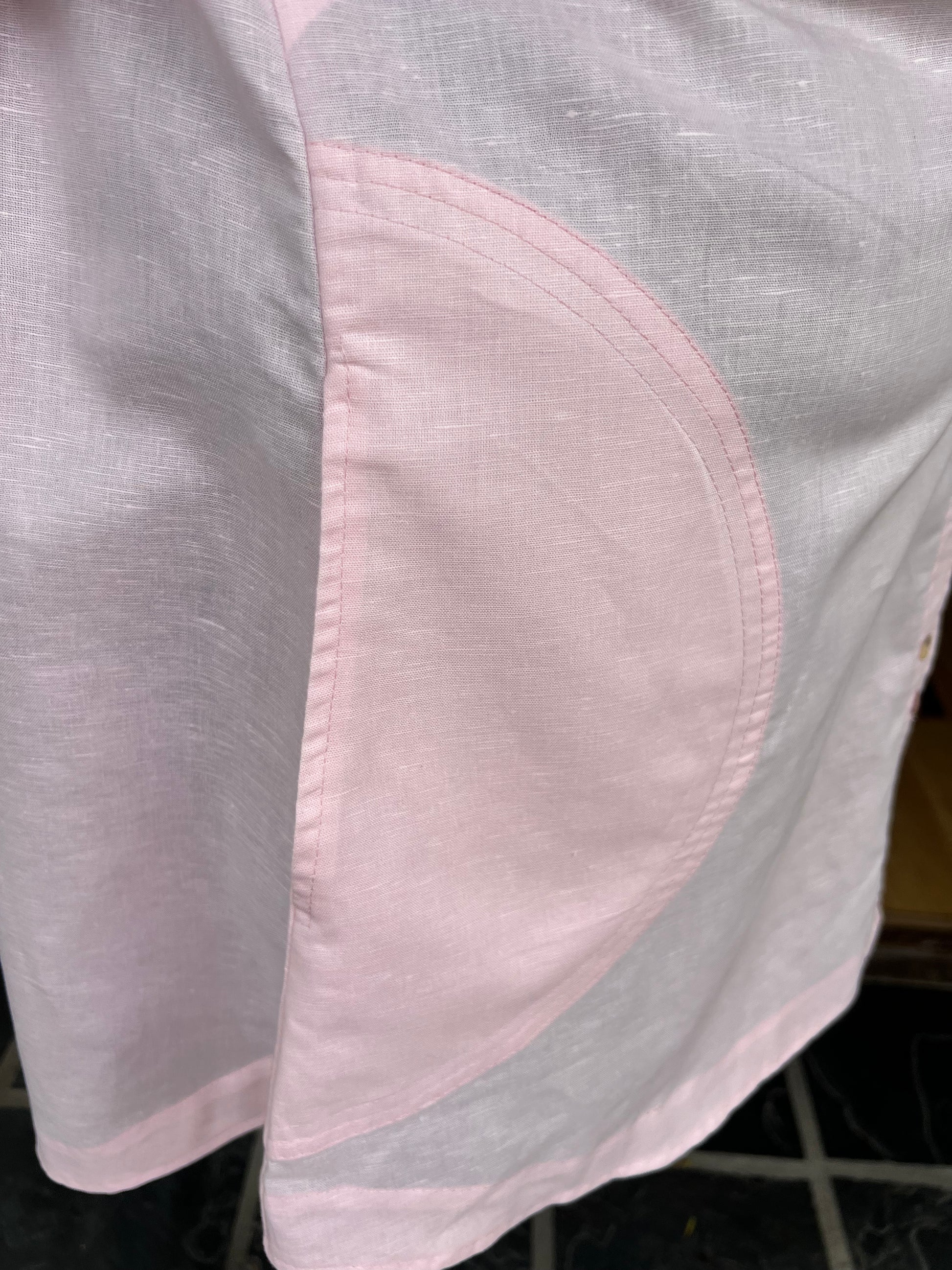 The Pink Double Button Linen Shirt - jennyleroux.com
