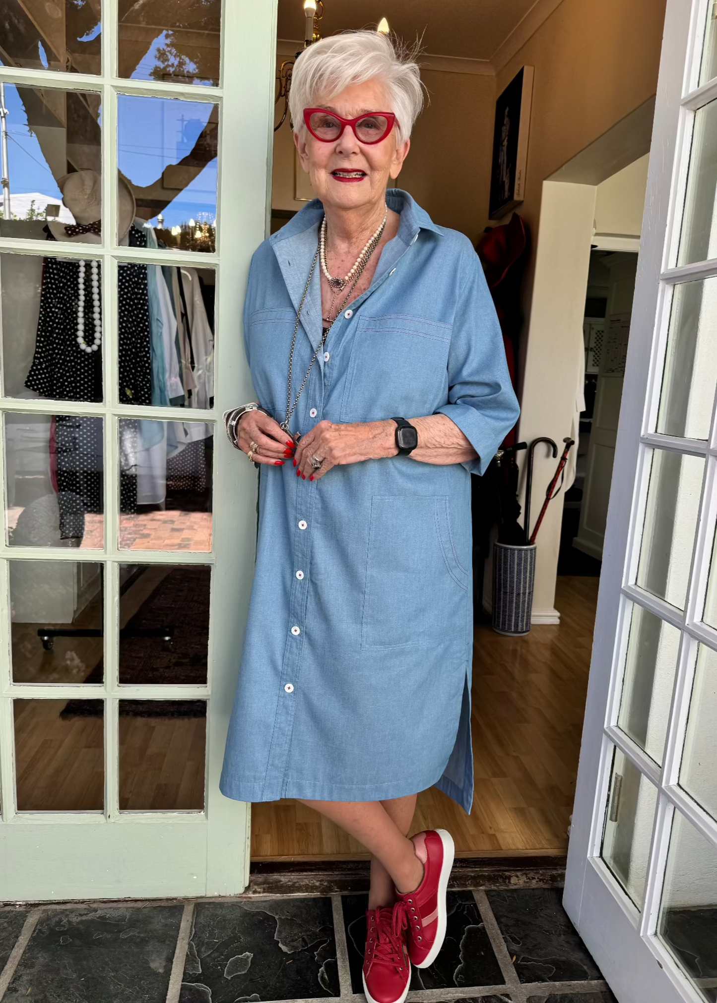 The Chambray Shirt Dress