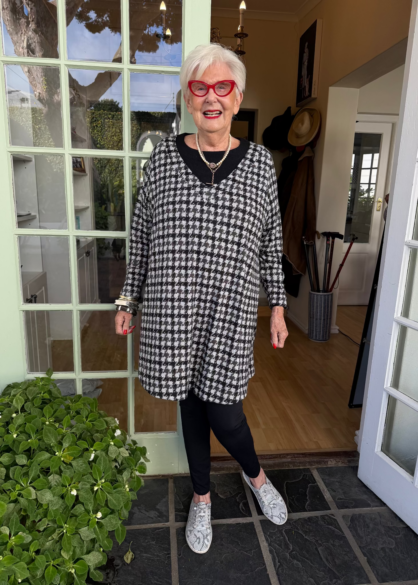 The Houndstooth Top