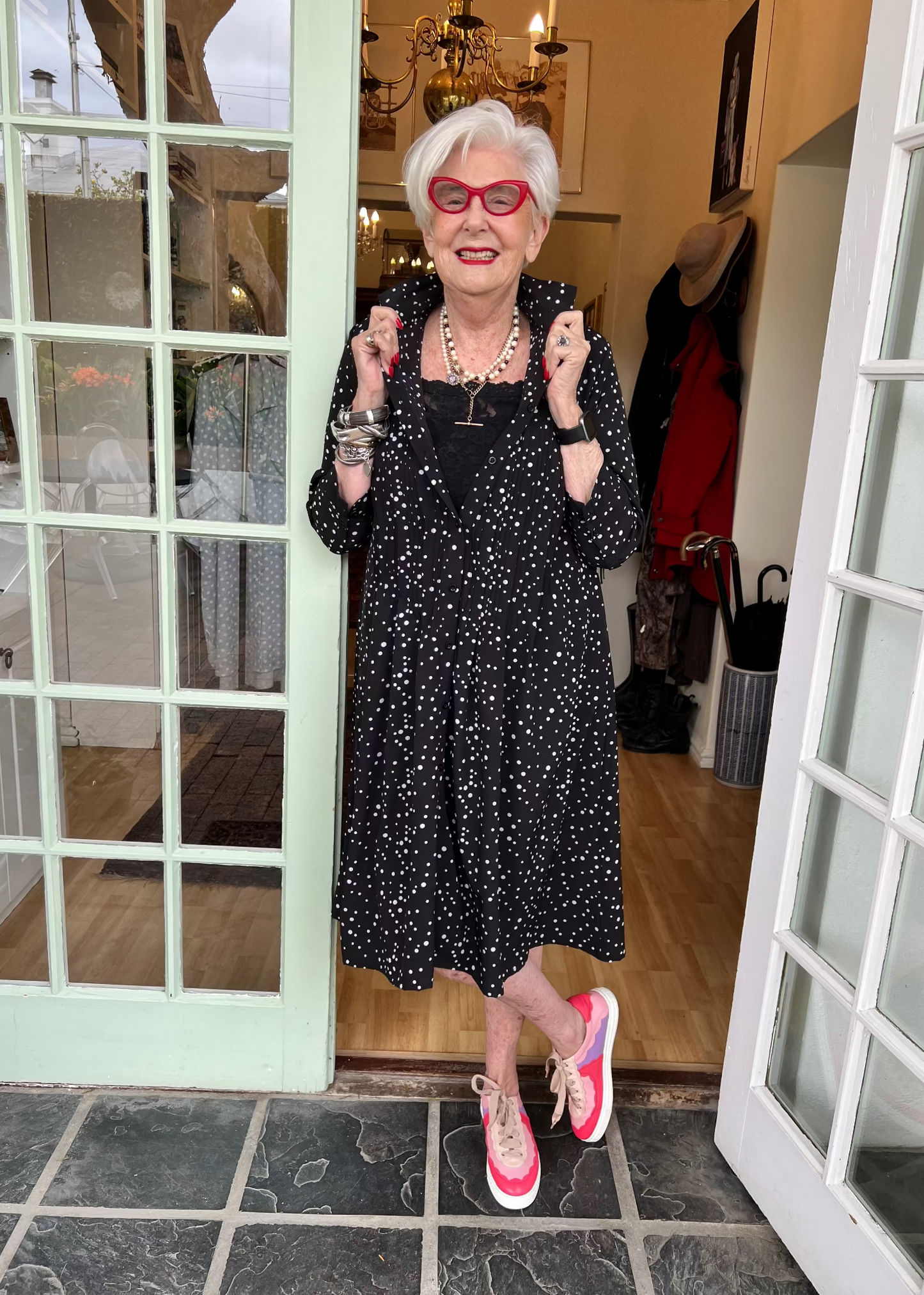 The Black & White Spotty Dress