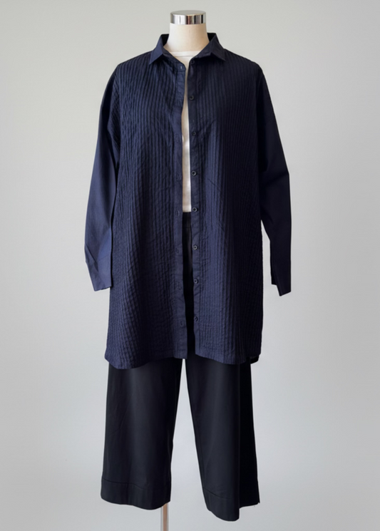The Long Classic Pleated Shirt