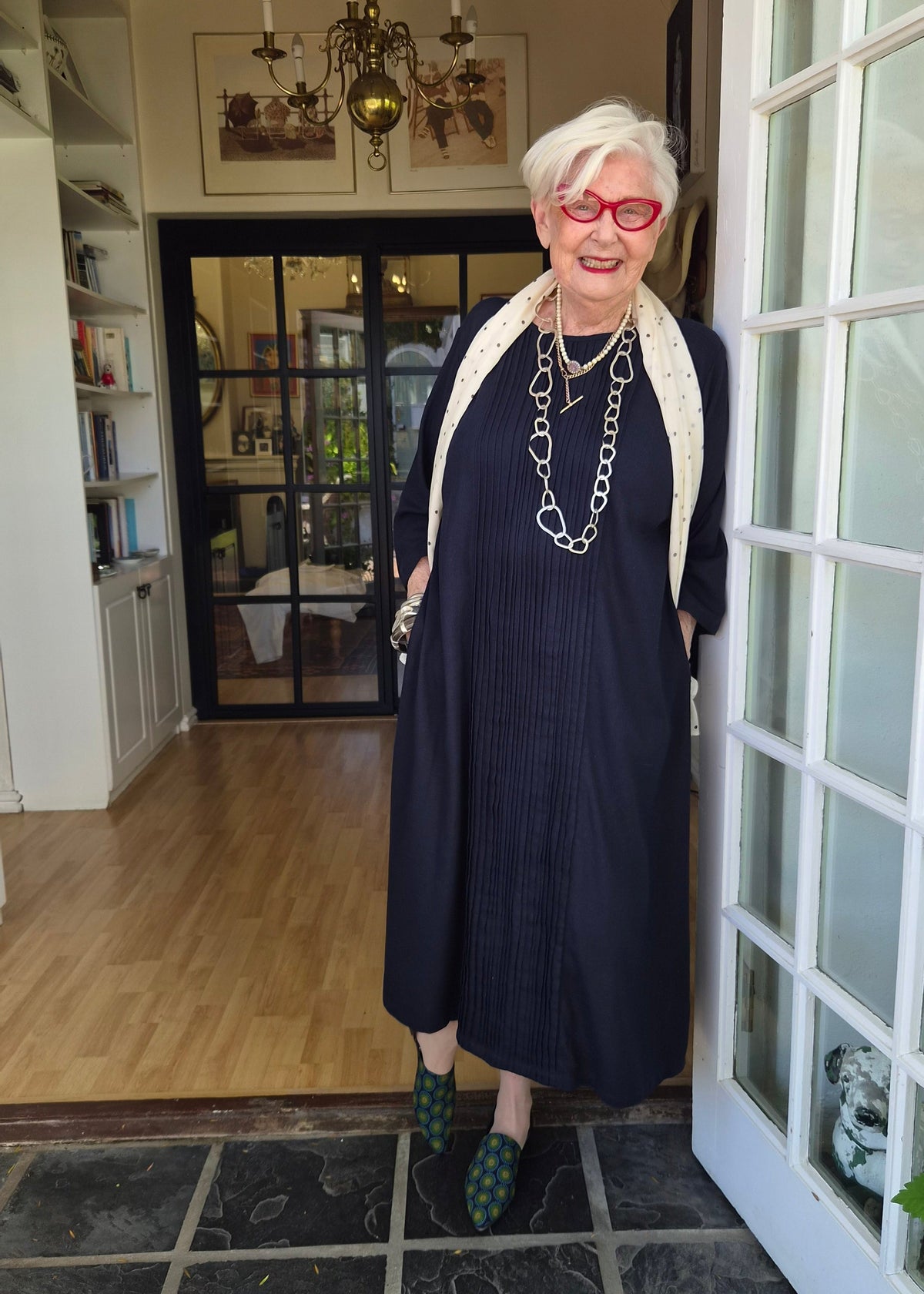 Centre Front Pleat Dress - jennyleroux.com
