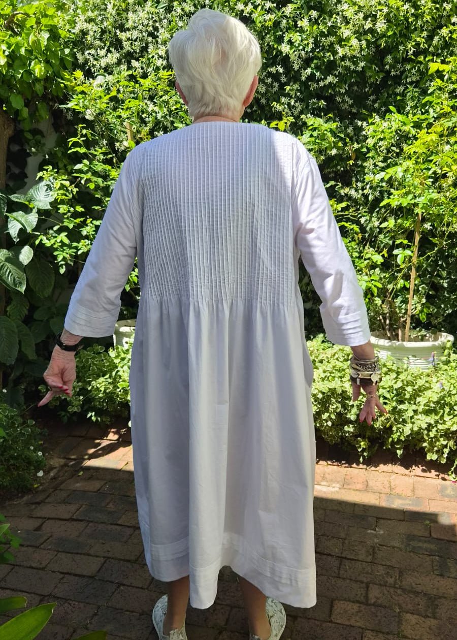 The Cotton Pin Tuck Dress - jennyleroux.com