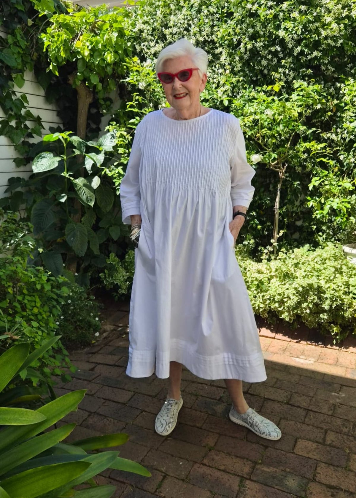 The Cotton Pin Tuck Dress - jennyleroux.com