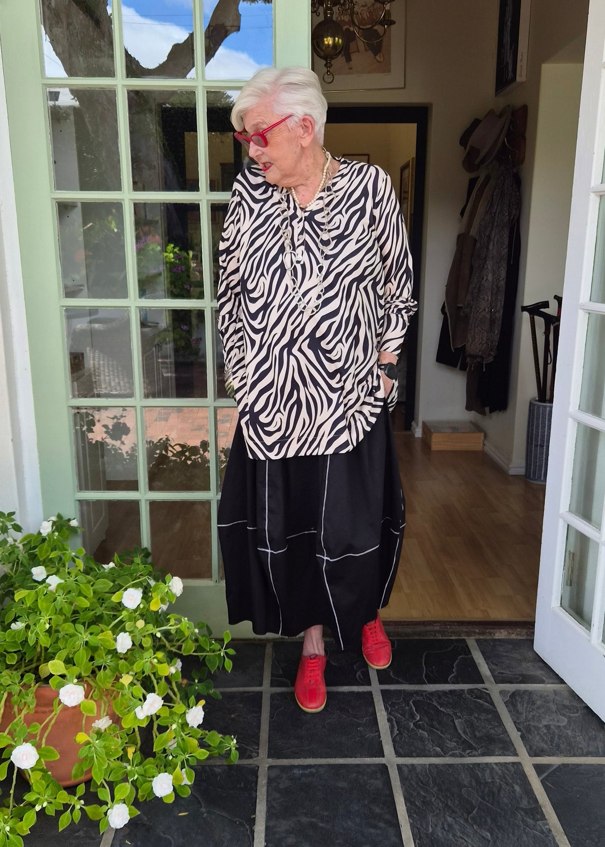 Weekend Top Zebra Print - jennyleroux.com